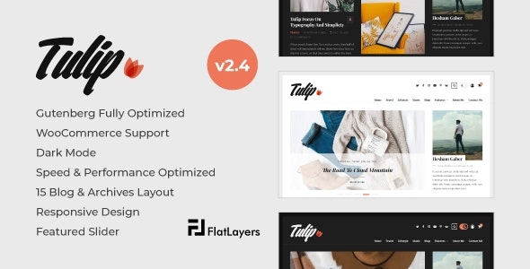 Tulip – Responsive WordPress Blog Theme 2.4