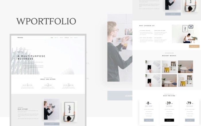 WPortfolio – Minimalist Multipurpose WordPress Theme 1.0.0