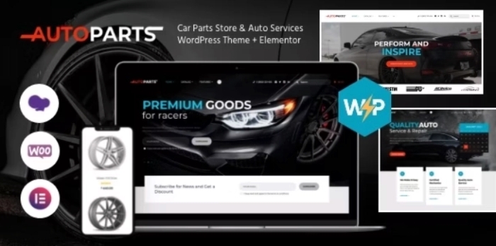 Car Parts Store & Auto Services WordPress Theme + Elementor 1.5.8