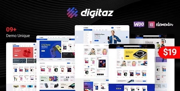 Digitaz - Electronics Elementor WooCommerce Theme 1.1.8