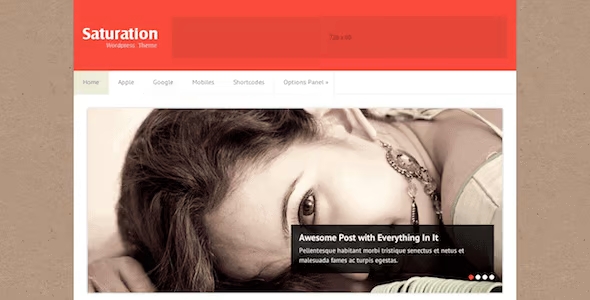 SATURATION BLOG STYLE WORDPRESS THEME 1.0.7
