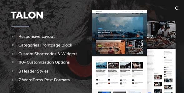 TALON RESPONSIVE WORDPRESS THEME 2.2.2