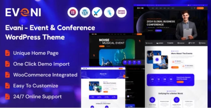Eveni – Event & Conference WordPress Theme 1.0.0