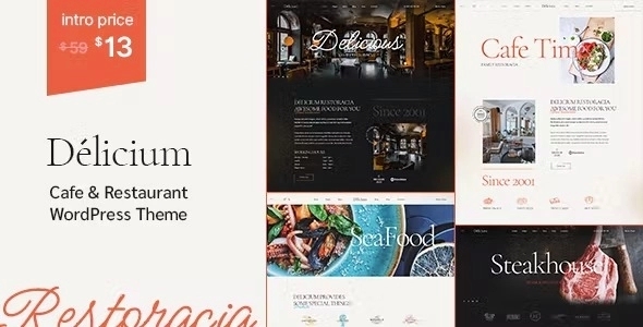 Delicium – Restaurant & Cafe WordPress Theme 1.2