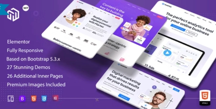 Martex – Software SaaS & Startup Landing Page WordPress Theme 1.0.5