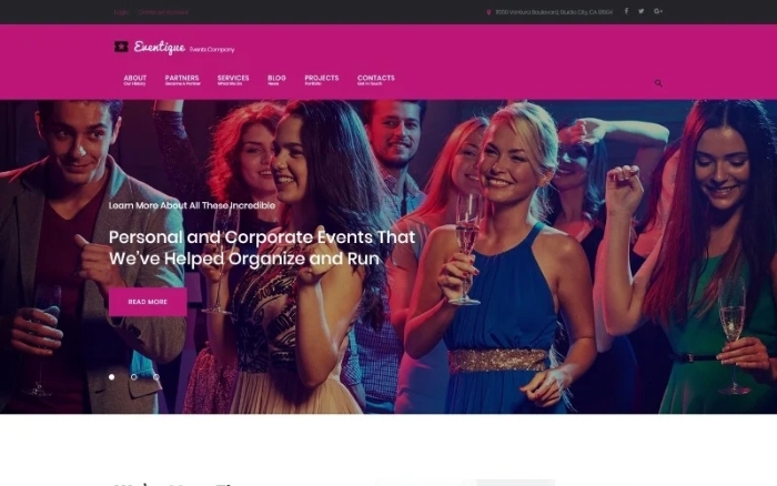 Eventique – events company WordPress Theme 1.0.0