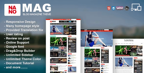 NanoMag – Responsive WordPress Magazine Theme 1.7