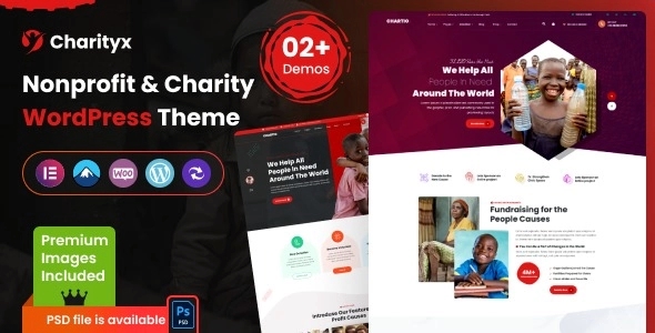 Charityx – Charity & Nonprofit WordPress Theme 1.0.3