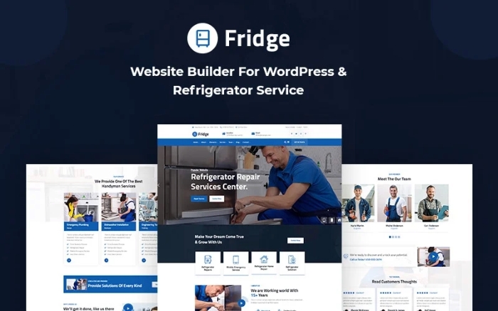 Fridge - Website Builder For WordPress & Refrigerator Service WP Theme 1.0.0