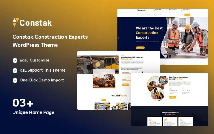 Constak β Construction Experts WordPress Theme 1.0.0