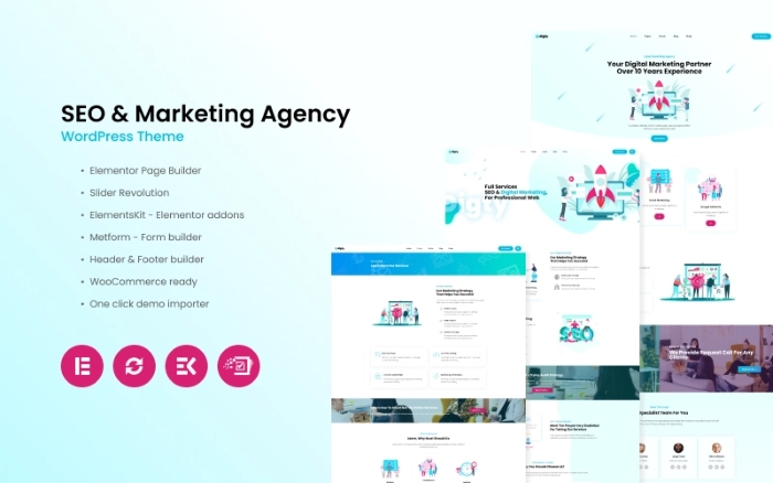 Digty – SEO & Marketing Agency WordPress Theme 1.0.4