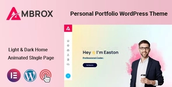 Ambrox – Personal Portfolio WordPress Theme 1.0
