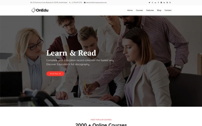 Onedu – Education Courses LMS WordPress Theme 1.1.3