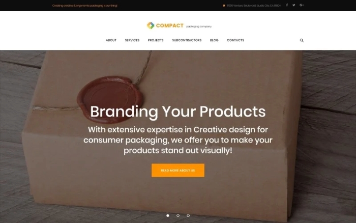 Compact – Packaging Company WP Theme 1.0.0