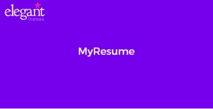 Elegant Themes MyResume 4.2.13