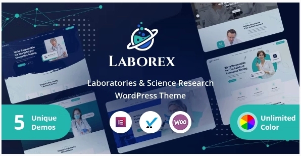 Laborex – Laboratory & Research WordPress Theme 1.8