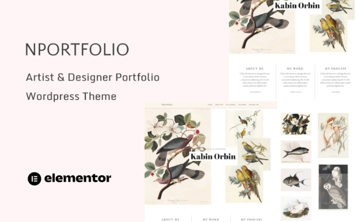 NPortfolio - Artist and Designer Portfolio WP Theme 1.0.0
