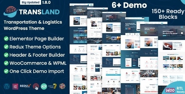 Transland β Transportation & Logistics WP Theme 2.0.1