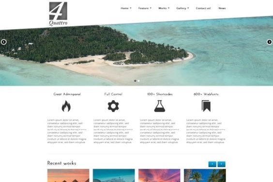 Quattro Premium WordPress Theme 1.01