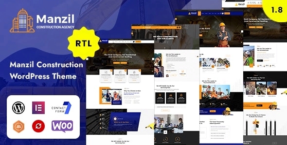 Manzil – Construction and Building WP Theme 2.3