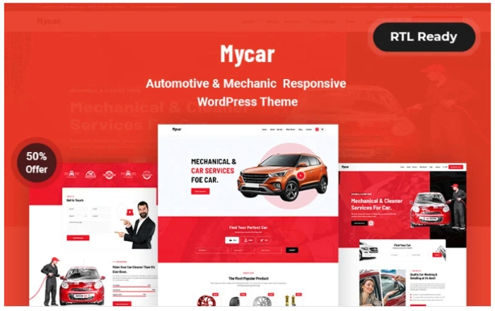 Mycar – Automotive & Mechanic Responsive WP Theme 1.0.1