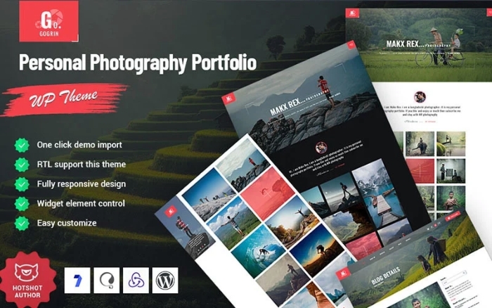 Gogrin – Personal Photography Portfolio WordPress Theme 1.0.0