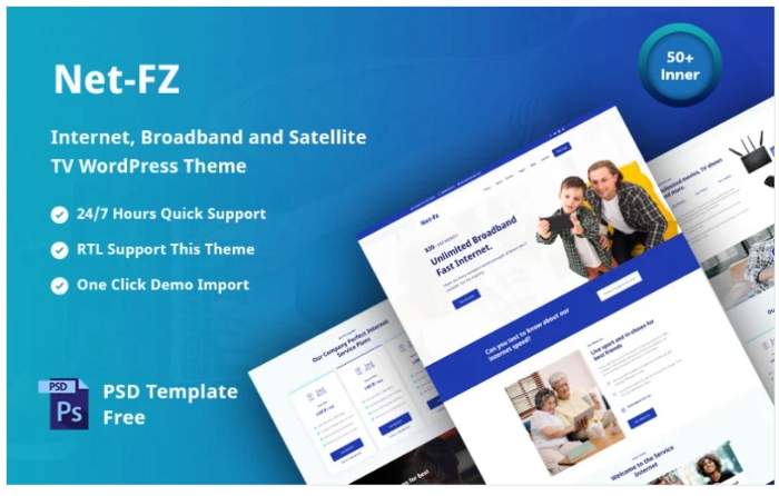 Netfz - internet provider broadband and satellite TV responsive 1.0.1
