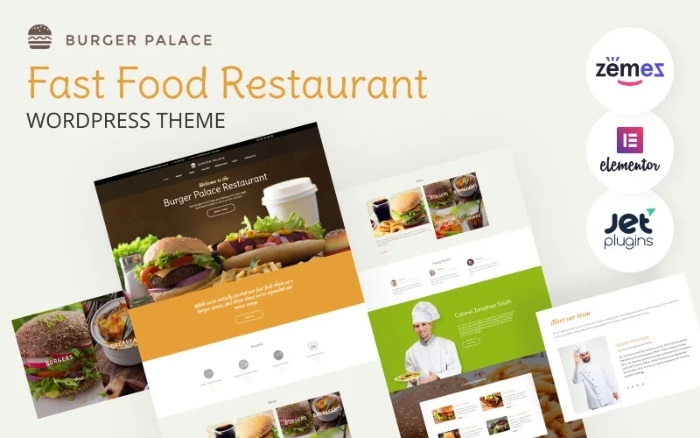 Burger Palace – Fast Food Restaurant WP Theme 1.0.1