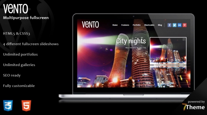 Vento – Fullscreen WordPress Theme 1.01