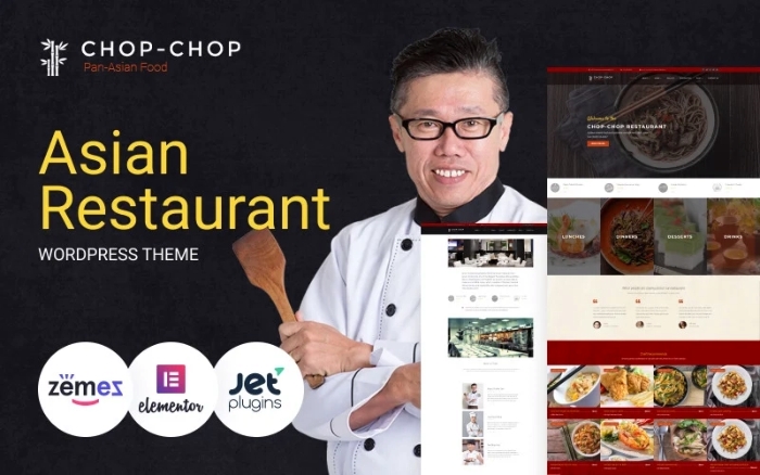 Chop-Chop – Asian Restaurant WordPress Theme 1.0.1