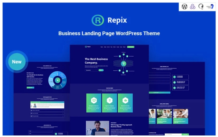 Repix – Business Landing Responsive WordPress Theme 1.0.1