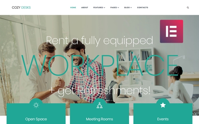 Cozy Desks - Coworking WordPress Elementor Theme 1.0.0