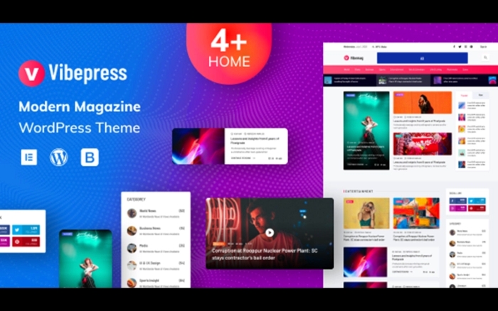 VibePress – Modern Magazine WordPress Theme 1.0