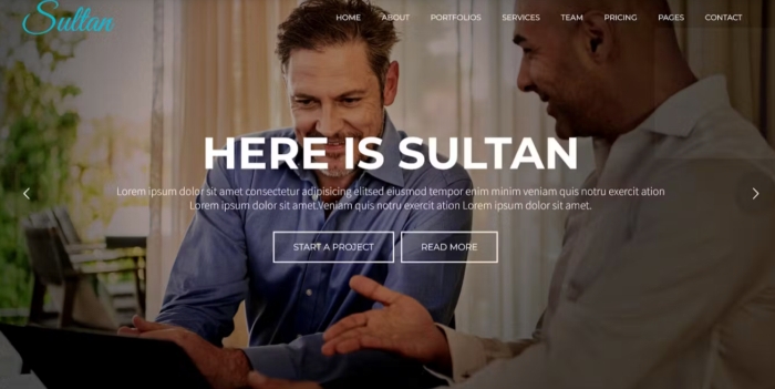 Sultan – One Page Business WordPress Theme 2.1