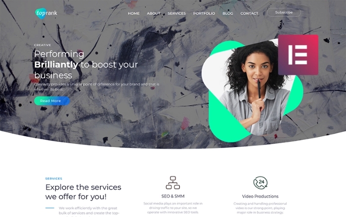 TopRank – Corporate Digital Agency WordPress Theme 1.1.0
