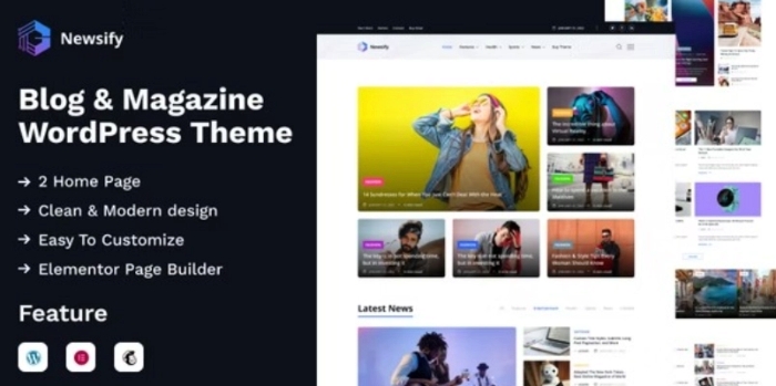 Newsify – Modern Magazine WordPress Theme 1.0