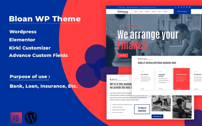 Bloan – Loan and Finance WordPress Theme 1.0.0