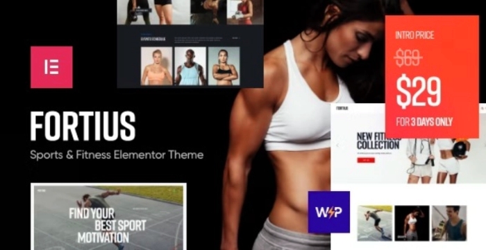 Fortius – Sports & Fitness Elementor WordPress Theme 1.0.0