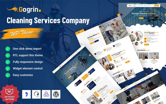 Gogrin – Cleaning Service WordPress Theme 1.0.0