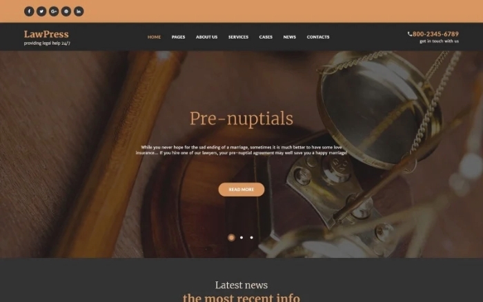 LawPress – Law Firm Responsive WordPress Theme 1.0.0