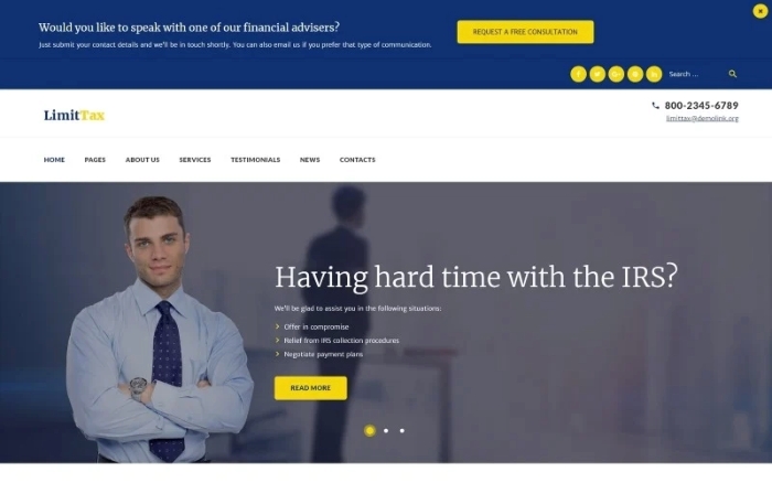 LimitTax – Auditing and Accounting WordPress Theme 1.0.0