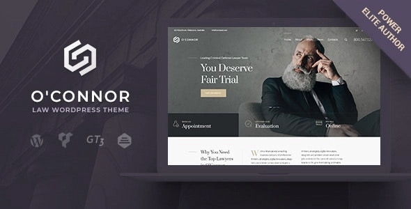 Oconnor – Law Lawyer & Attorney WordPress Theme 1.6.0