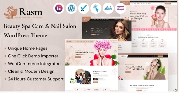 Rasm – Beauty Spa Care & Nail Salon WordPress Theme 1.0.0