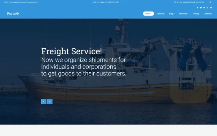 Porto – Seafaring Transportation and Logistics WP Theme 1.0.0