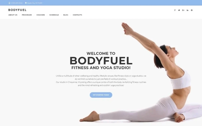 BodyFuel – Fitness & Yoga WordPress Theme 1.0.0