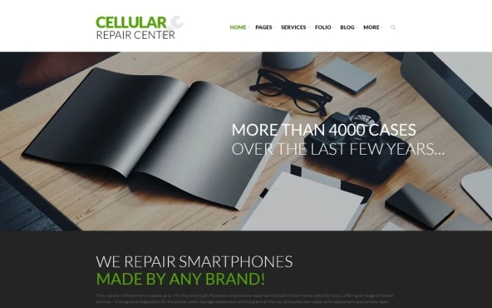 Cellular Repair Center WordPress Theme 1.0.0