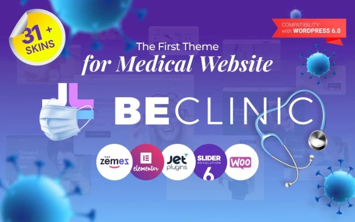 BeClinic – Multipurpose Medical Clean WordPress Theme 1.1.3