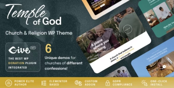 Temple of God – Religion and Church WordPress Theme 1.1.0