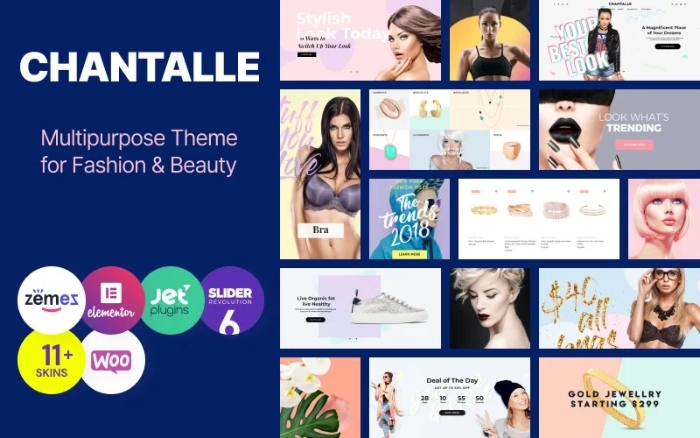 Chantalle – Multipurpose Woman Fashion WordPress Elementor Theme 1.0.0