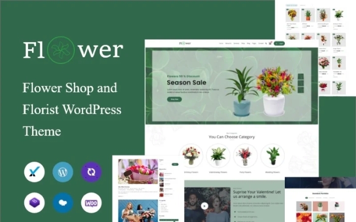 Flower Shop and Florist WordPress Theme 1.0.0